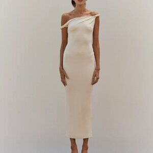 Johansen Long Poppy Dress Cream (S)